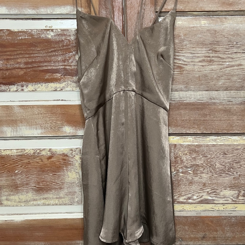 Taupe Silky romper